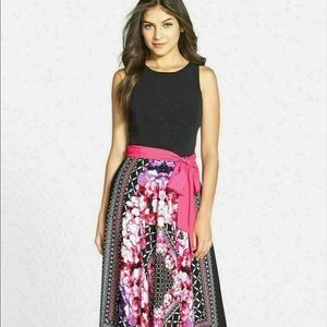 Eliza J Scarfprint Maxi Dress